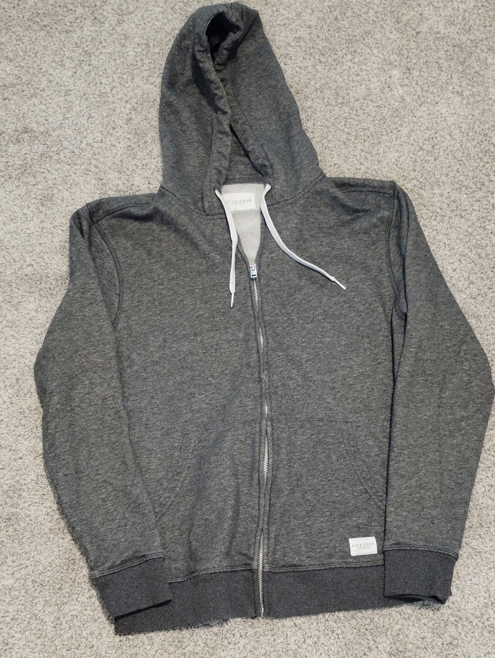 Five Four Women's Charcoal Gray Full-Zip Hoodie